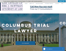 Tablet Screenshot of erichoffmanlaw.com